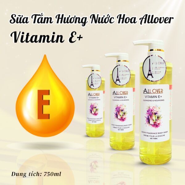 Sữa Tắm Hương Nước Hoa Mịn Da Allover 750ml - Hình ảnh 6