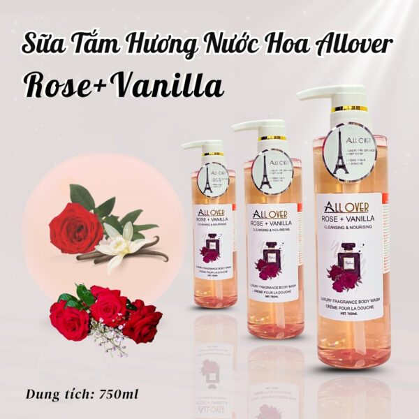 Sữa Tắm Hương Nước Hoa Mịn Da Allover 750ml - Hình ảnh 7