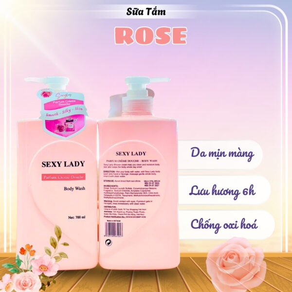 Sữa Tắm Nước Hoa Sexy Lady 700ml (Chai Mới) - Hình ảnh 6
