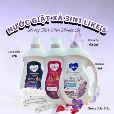 Nước giặt xả like’s 3IN1 3800ml