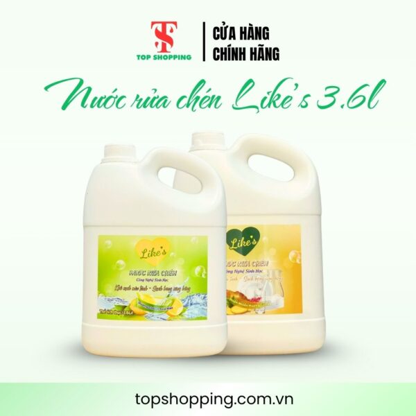 Nước rửa chén LIKE'S 3600ml