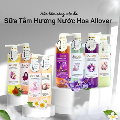 Sữa tắm hương nước hoa mịn da Allover 750ml