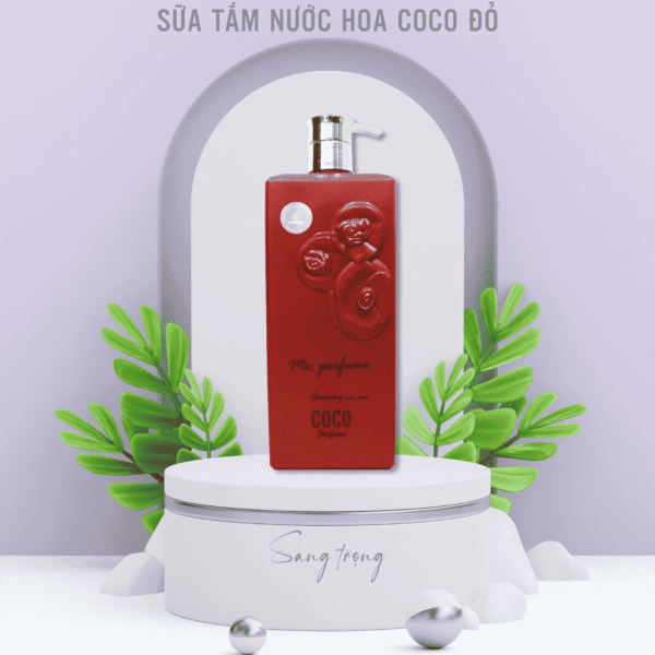 Sữa tắm Coco Perfume Charming Shower Cream 800ml - Đỏ