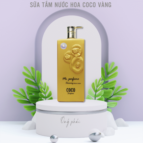 Sữa tắm Coco Perfume Charming Shower Cream 800ml - Vàng