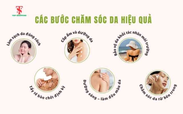 Các bước chăm sóc da hiệu quả 