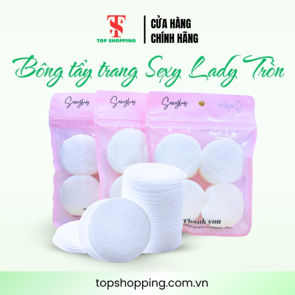 Bông tẩy trang Sexy Lady Tròn