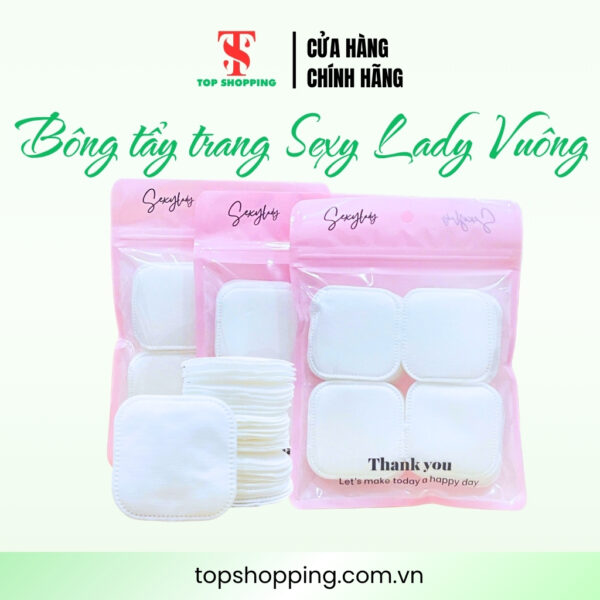 Bông tẩy trang Sexy Lady Vuông