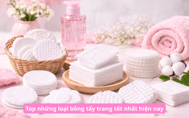 Top những loại bông tẩy trang tốt nhất hiện nay