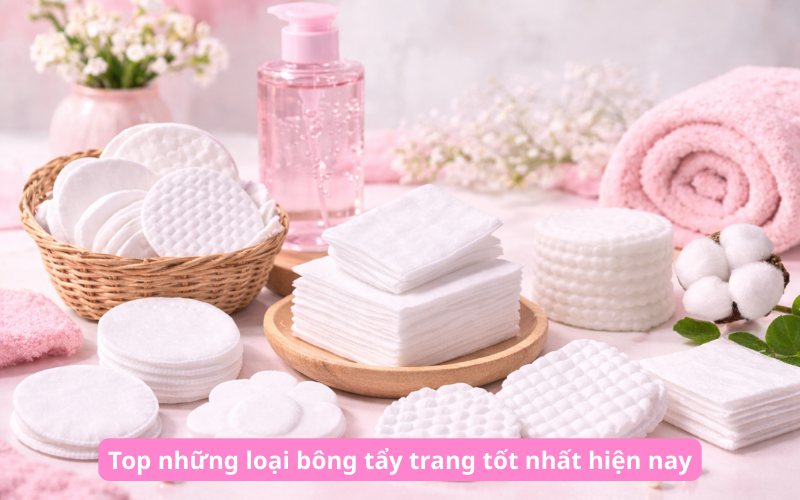 Top những loại bông tẩy trang tốt nhất hiện nay