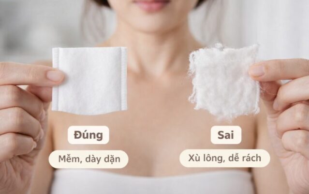 Chọn bông tẩy trang phù hợp