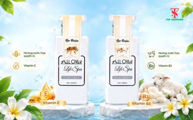 Hai phiên bản sữa tắm Allover Life Spa Hai phiên bản sữa tắm Allover Life Spa